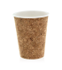 Cardboard and cork coffee cup   H110mm 350ml