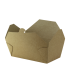 Kraft cardboard meal box laminated  116x110mm H59mm 1000ml