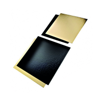 Dubbelzijdig goud zwart rechthoekig kartonnen bord