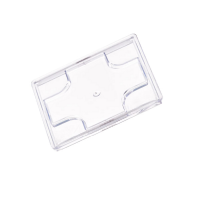 "Kara" Clear PS plastic flat lid