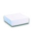 White cardboard pastry box  260x260mm H50mm
