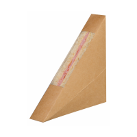 Simpel driehoekig kraft voor sandwiches met venster