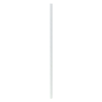 Individually wrapped white paper straw