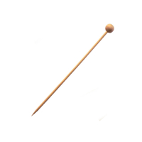 Natural bamboo ball skewer