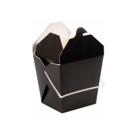 Black square pail box with handle