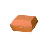 Brown cardboard burger box