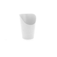 White cardboard wrap cup