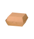 Brown cardboard burger box  75x75mm H50mm