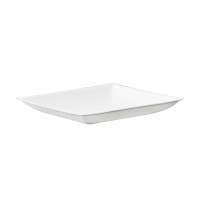 Vierkant wit bord in schuim  90x90mm