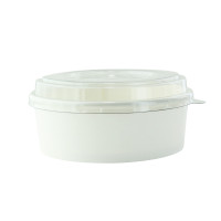 Saladeschaal "Buckaty" van wit karton  H50mm 550ml