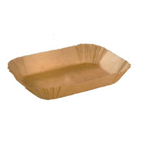 Cake bakpapier ovaal bruin silicone vet vrij 155x75mm H57mm