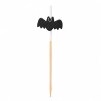 Bamboe prikker met zwarte vleermuis  H105mm