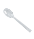 "Lux" transparent plastic PS dessert spoon
