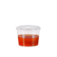 Clear round PET plastic portion cup  H21mm 22ml