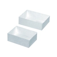 Boîte pâtissière carton blanc sans couvercle