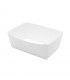 White multi-purpose cardboard container  150x90mm H50mm 850ml