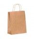 Kraft brown paper carrier bag with twisted handles 220x100mm H290mm