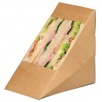 Drievoudig sandwich Kraft driehoek met venster