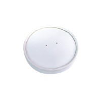 White cardboard lid for hot and cold foods