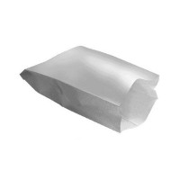 White laminated paper pizza slice bag  170x60mm H280mm