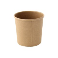 Kraft cardboard cup for hot and cold foods 360ml Ø90mm  H83mm