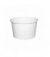 White cardboard cup with cardboard lid for hot and cold foods   H61mm 230ml