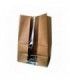 Kraft paper SOS bag with window  180x110mm H265mm