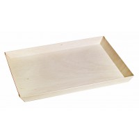 "Samurai" rectangular wooden tray  384x278mm H27mm