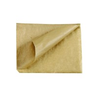 Bruine papieren zak met twee open kanten  110x110mm