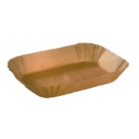 Cake bakpapier ovaal bruin silicone vet vrij 155x75mm H57mm