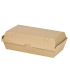Micro-kraft reinforced cardboard burger box  245x135mm H75mm