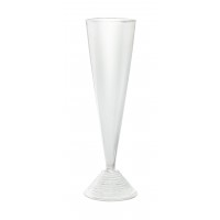 Champagne glas plastic PS herbruikbaar 130ml Ø50mm  H180mm