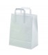 White paper carrier bag  256x160mm H290mm