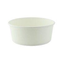 "Buckaty" round white cardboard salad bowl   H68mm 750ml