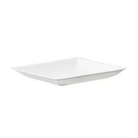 Vierkant wit bord in schuim 90x90mm