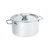 Mini stainless steel casserole with handles and lid
