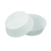 Round white silicone paper baking case  43mm  H36mm
